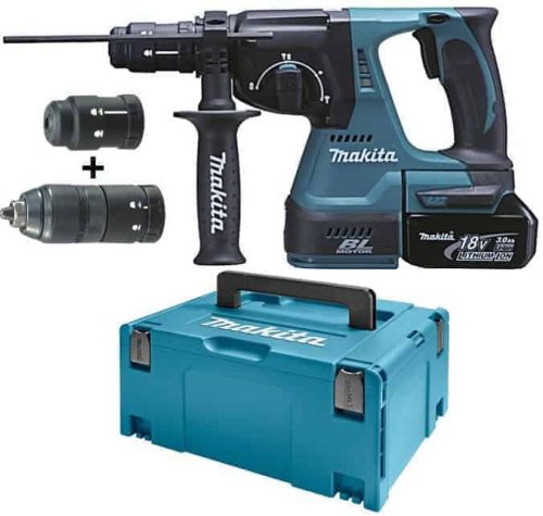 MAKITA aku Bušaći čekić DHR243RFJ 2xAku 18V 3,0Ah + kovčeg