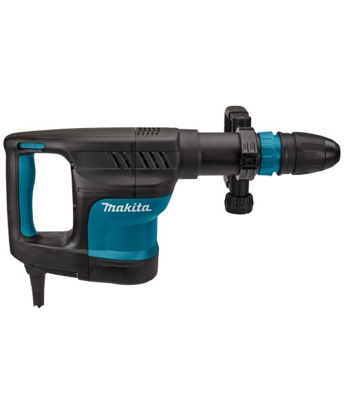 Makita HM1101C udarni čekić s crno-plavim dizajnom i ergonomski oblikovanim držajem.