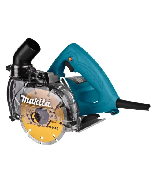 Makita dijamantna rezalica 4100KB, 125 mm s plastičnim kućištem i crnim kabelom za napajanje.