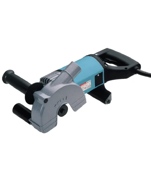 Makita SG150 glodalica za utore s plastičnim kućištem i metalnim oštricama.