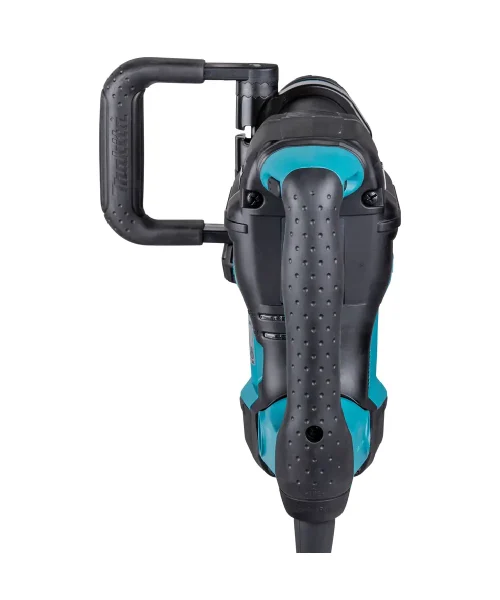 Makita HM0871C udarni čekić s crno-turquoise kućištem i ergonomski dizajniranim ručkama.