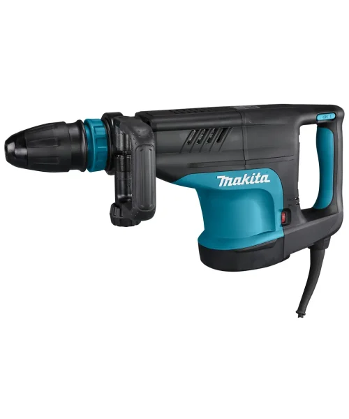 Makita HM1203C udarni čekić s crno-plavom kućištem i priključkom za bušenje.