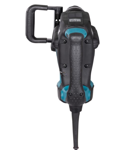 Makita HM1213C udarni čekić s crno-plavom kućištem i ergonomski oblikovanom ručkom.