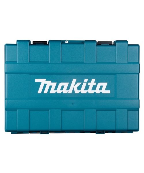 Makita plavi kovčeg za alat s logotipom, čvrst i praktičan za pohranu i transport.