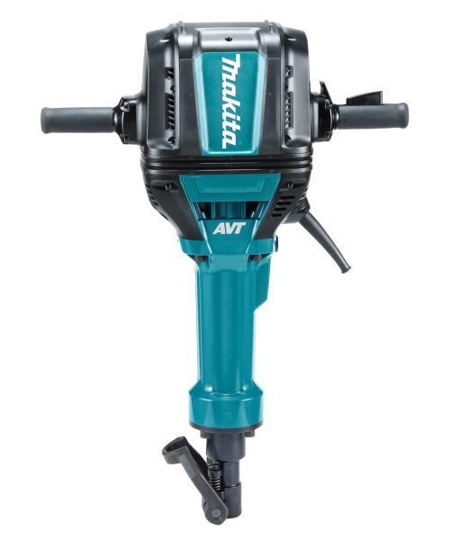 Makita HM1812 udarni čekić s crnim i plavim kućištem i ergonomski dizajnom za teške radove.