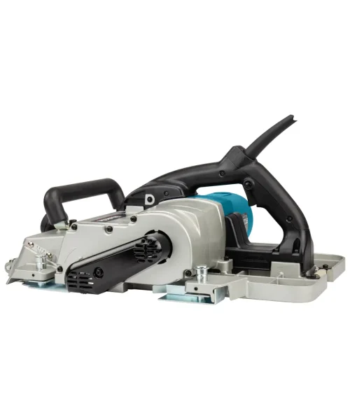 Makita KP312S električna pila za drvo s crnim i plavim dijelovima, metalnim oštricama i ručkama.
