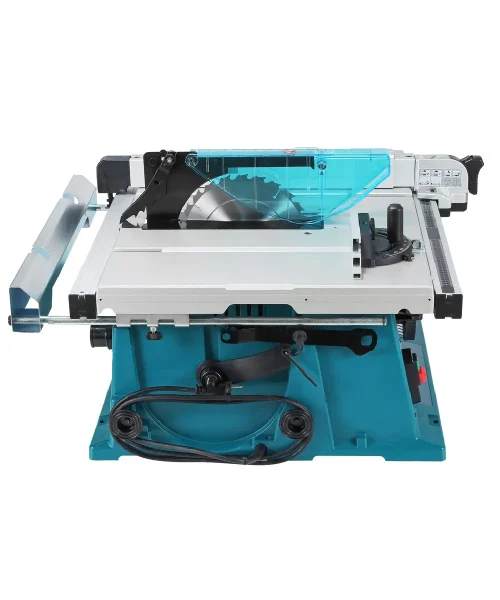 Makita 2704N stolna kružna pila s aluminijskim stolom i zaštitnim poklopcem.