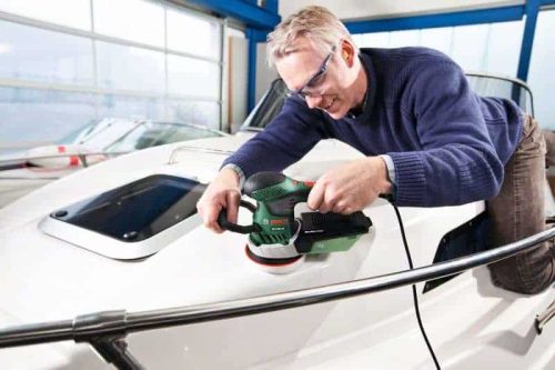 BOSCH ekscentrična brusilica PEX 400 AE + kovčeg