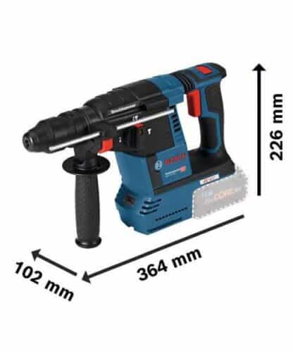 BOSCH aku bušaći čekić GBH 18V-26 2xAku 18V 6,0Ah + kovčeg + sustav za usisavanje prašine