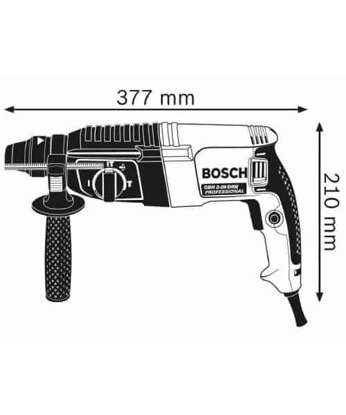 BOSCH bušaći čekić GBH 2-26 DRE + kovčeg