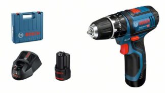 BOSCH aku udarna bušilica-izvijač GSB 12V-15 2xAku 12V 2,0Ah + kovčeg