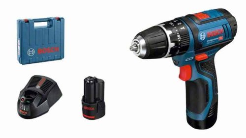BOSCH aku udarna bušilica-izvijač GSB 12V-15 2xAku 12V 2,0Ah + kovčeg