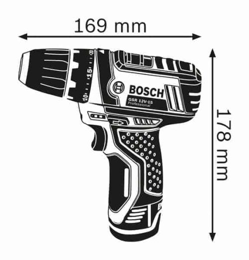 BOSCH aku bušilica-izvijač GSR 12V-15