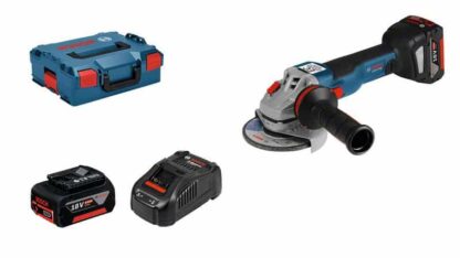 BOSCH aku kutna brusilica GWS 18V-10 C 125mm 2xaku 18V 5,0Ah + L-BOXX