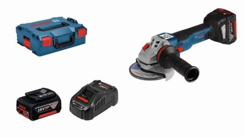 BOSCH aku kutna brusilica GWS 18V-10 C 125mm 2xaku 18V 5,0Ah + L-BOXX