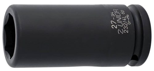 Crni 1/2" utor za ključeve 3/4" 6P s oznakama 27-34, 2324, Cr-v 10.9.