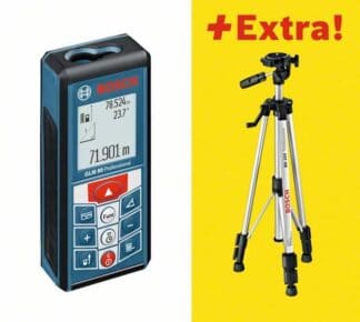 BOSCH digitalni laserski daljinomjer GLM 80 + stativ