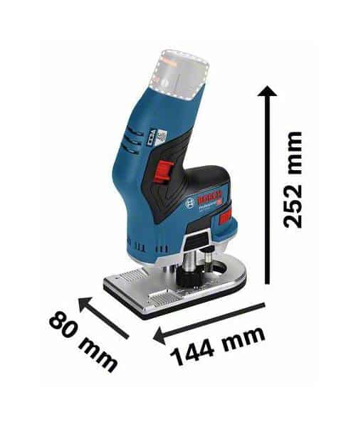 BOSCH aku glodalica rubova GKF 12V-8 2xAku 12V 3,0 Ah + L-BOXX