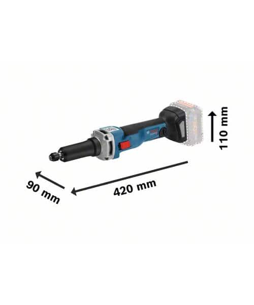 BOSCH aku ravna brusilica GGS 18V-23 LC + kovčeg