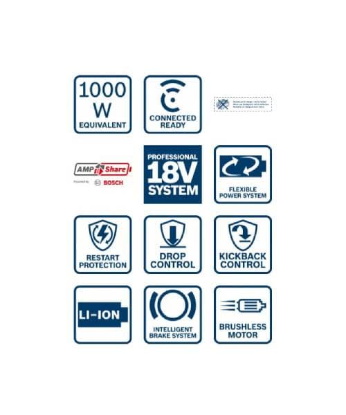 BOSCH aku ravna brusilica GGS 18V-23 LC + kovčeg