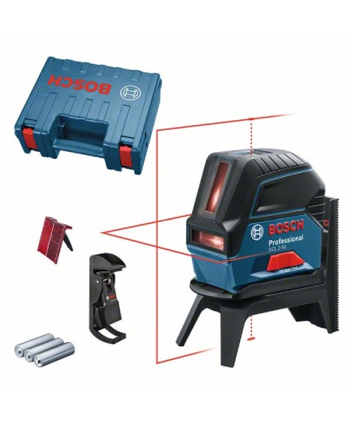 BOSCH križni laserski nivelir GCL 2-50 + kovčeg