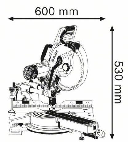 BOSCH potezno-nagibna pila GCM 12 SDE