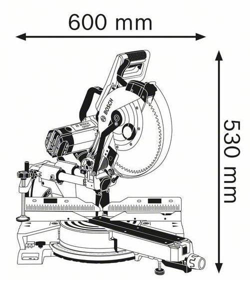 BOSCH potezno-nagibna pila GCM 12 SDE