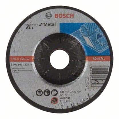BOSCH brusna ploča za metal koljenasta Standard 125×6 mm