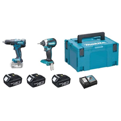 MAKITA aku set DLX2173JX1- bušilica-odvijač DDF459 + udarni odvijač DTD153