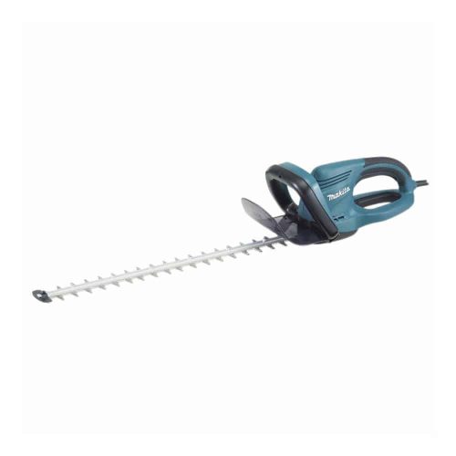 Makita UH6570 električne škare za živicu s produžnim nožem i ergonomskom ručkom.