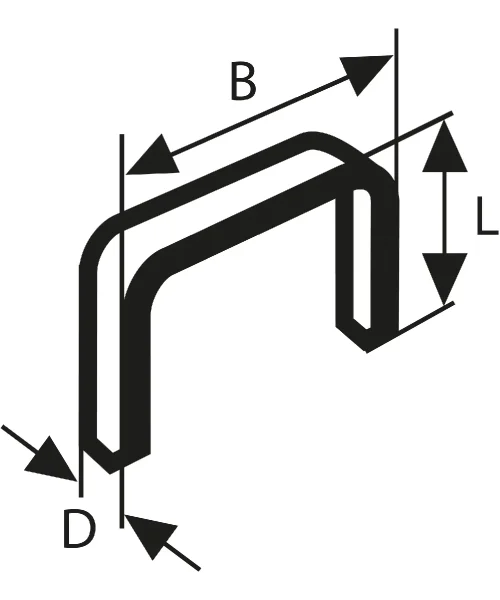 BOSCH set spajalica 11,4×8 mm, 1000 kom, tip 53 (1)