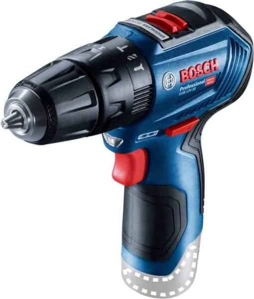 BOSCH PRO GSB 12V-30 aku bušilica-izvijač prikazana s crvenim i plavim detaljima.