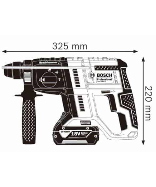 BOSCH aku bušaći čekić GBH 180-LI 2xAku 18V 4,0Ah + kovčeg