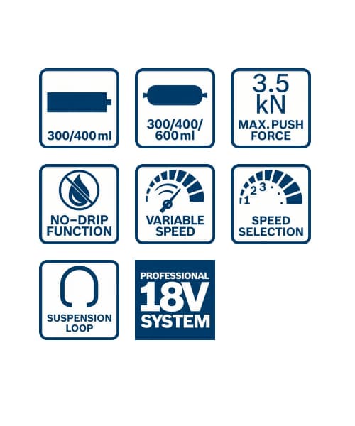 BOSCH aku pištolj za brtvljenje GCG 18V-600