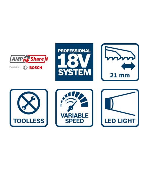 BOSCH aku recipročna pila GSA 18 V-LI C + L-BOXX