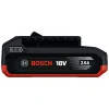 BOSCH 18V 2,0Ah akumulator za električne alate, crno-crveni dizajn.