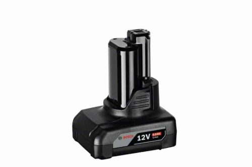 Bosch GBA 12V 6,0Ah akumulator za električne alate, crni i sivi dizajn.