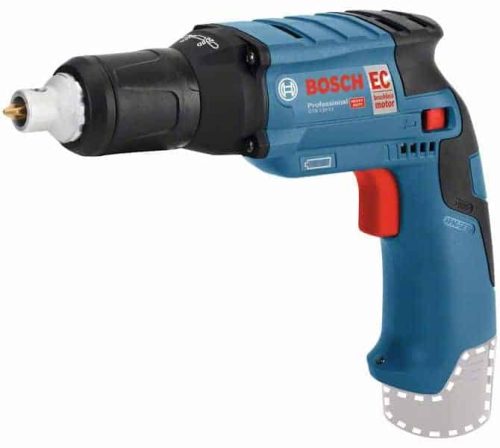 Bosch PRO GTB 12V-11 aku odvijač za gips-karton s plastičnim kućištem i crvenim okidačem.