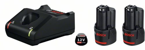 BOSCH aku set 2xAku GBA12V 2,0Ah + GAL 12V-40