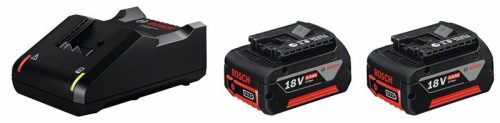 BOSCH aku set 2xAku GBA 18V 4,0Ah + GAL 18V-40 C