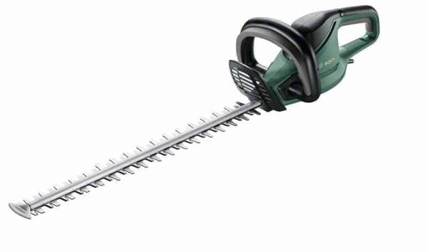 BOSCH električne škare za živicu UniversalHedgeCut 50 s produžnim nožem i ergonomskom ručkom.