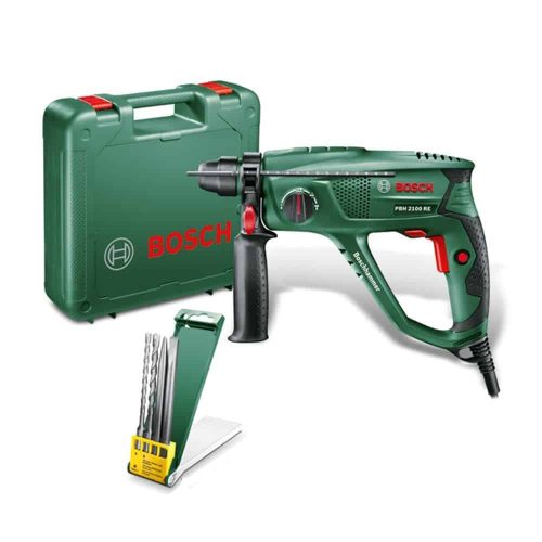 BOSCH bušaći čekić PBH 2100 RE + 4 dijelni set pribora + kovčeg