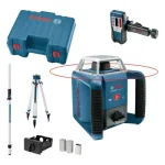 BOSCH građevinski laser GRL 400 H + BT 170 HD + mjerna letva + kovčeg