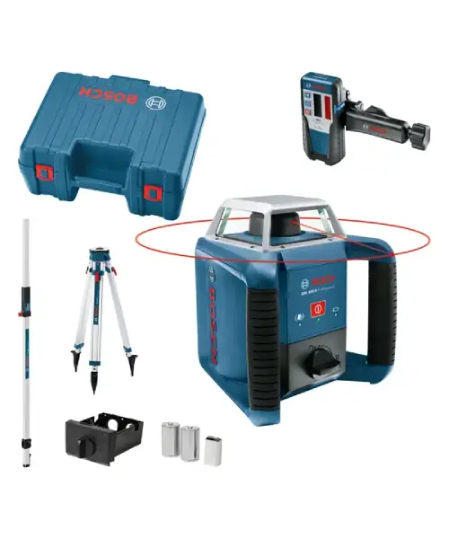 BOSCH građevinski laser GRL 400 H + BT 170 HD + mjerna letva + kovčeg