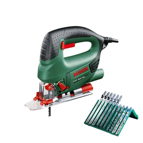 BOSCH ubodna pila PST 800 PEL + 10-dijelni set listova pile + kovčeg