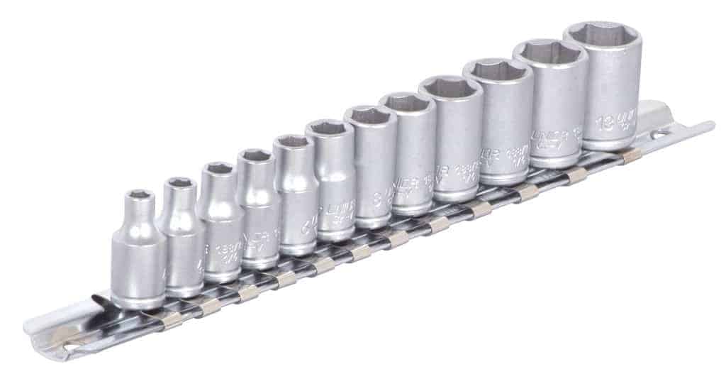 UNIOR set nasadnih ključeva 1/4″ na zakački