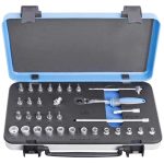 UNIOR set nasadnih ključeva i pribora 1/4" u metalnoj kutiji