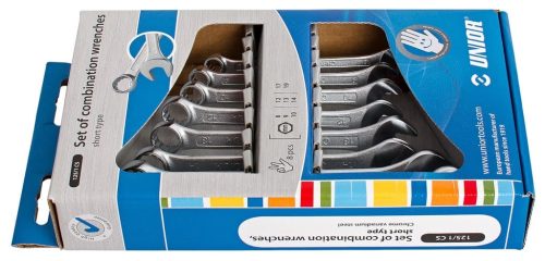UNIOR set viljuškasto-okastih ključeva 8-19/8 kratki