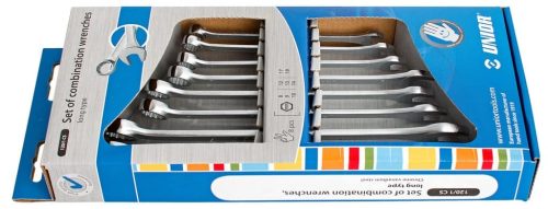 UNIOR set viljuškasto-okastih ključeva 8-19/8 dugi