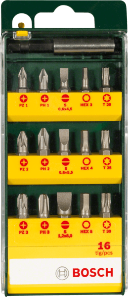 BOSCH 16-dijelni set bitova za uvrtanje vijaka
